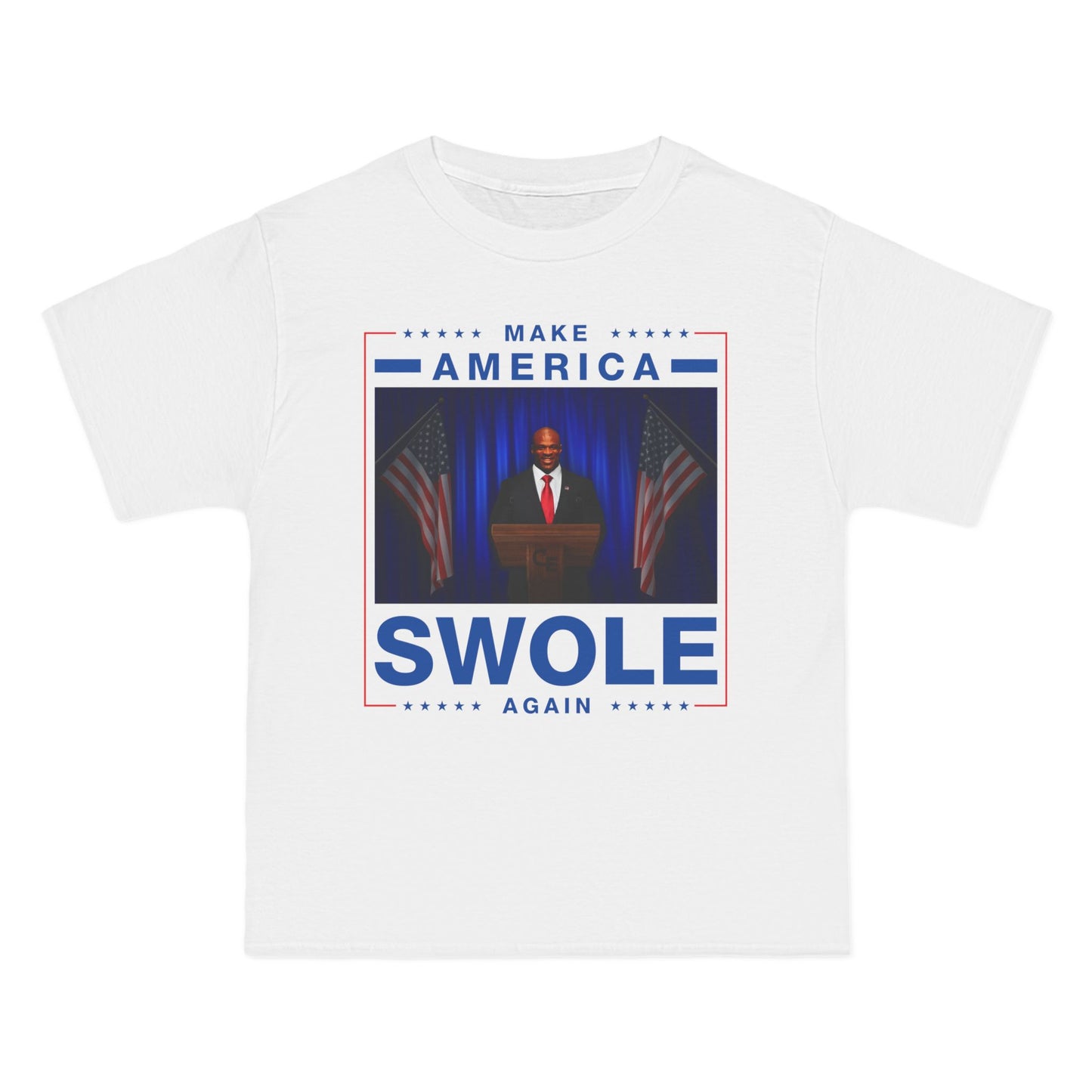 Make America Swole Again Heavyweight Baggy Fit T-Shirt